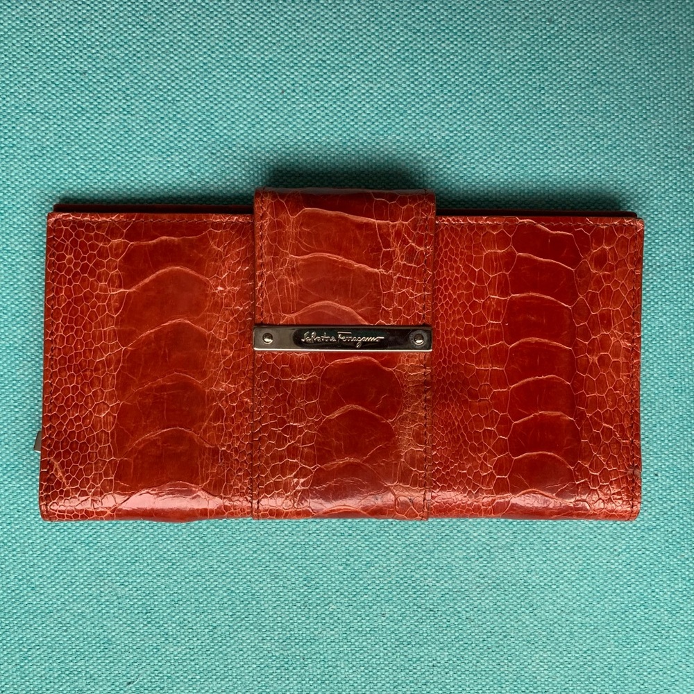 Salvatore Ferragamo python wallet